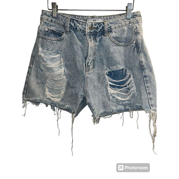 ✨Adika Destroyed Denim Sz Large Shorts✨ - Picture 3 of 7